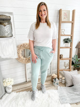 Load image into Gallery viewer, Sage Drawstring Jogger Sweatpants
