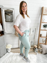 Load image into Gallery viewer, Sage Drawstring Jogger Sweatpants
