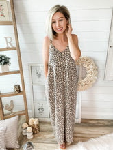 Load image into Gallery viewer, Leopard Cami With Pockets Maxi Dress
