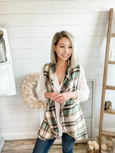 Load image into Gallery viewer, Go Green Plaid Vest
