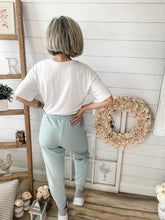 Load image into Gallery viewer, Sage Drawstring Jogger Sweatpants
