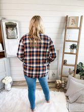 Load image into Gallery viewer, Plaid Top With Tie Up Sleeves
