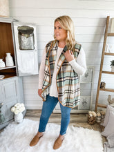 Load image into Gallery viewer, Go Green Plaid Vest
