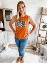Load image into Gallery viewer, Leopard BABE Graphic Tank Top
