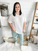 Load image into Gallery viewer, Sage Drawstring Jogger Sweatpants
