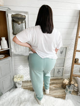 Load image into Gallery viewer, Sage Drawstring Jogger Sweatpants
