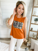 Load image into Gallery viewer, Leopard BABE Graphic Tank Top
