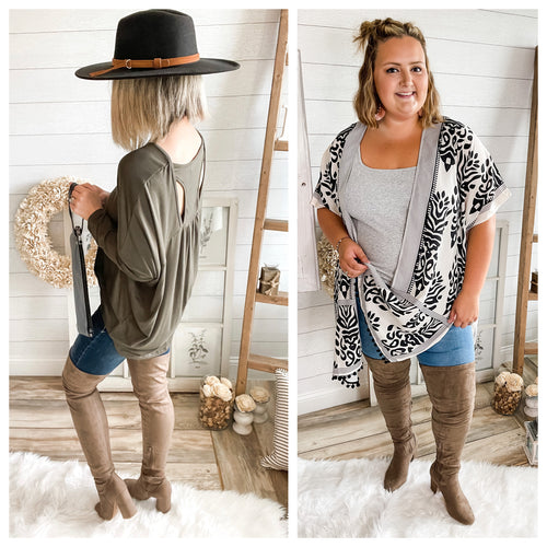 Taupe Thigh High Boot