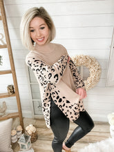 Load image into Gallery viewer, Leopard Print Side Slit Sweater
