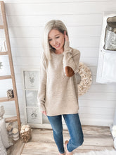Load image into Gallery viewer, Suede Elbow Patched Sweater
