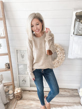 Load image into Gallery viewer, Suede Elbow Patched Sweater
