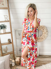 Load image into Gallery viewer, Floral Print Wrap Maxi Dress
