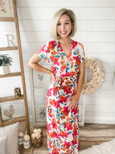 Load image into Gallery viewer, Floral Print Wrap Maxi Dress
