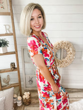 Load image into Gallery viewer, Floral Print Wrap Maxi Dress
