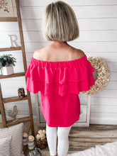 Load image into Gallery viewer, Ruffled Tiered Off Shoulder Top
