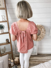 Load image into Gallery viewer, Polka Dot Tie Back Top
