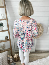 Load image into Gallery viewer, Floral Print Lilly Inspired Bubble Sleeve Top
