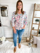 Load image into Gallery viewer, Floral Print Lilly Inspired Bubble Sleeve Top
