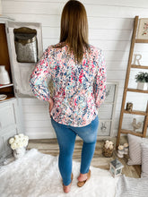 Load image into Gallery viewer, Floral Print Lilly Inspired Bubble Sleeve Top
