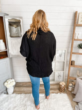 Load image into Gallery viewer, Cowl Neck Waffle Knit Lightweight Sweater
