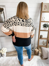 Load image into Gallery viewer, Leopard Colorblock Sweater
