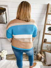 Load image into Gallery viewer, Accent Holes Colorblock Sweater
