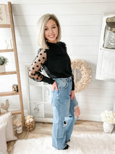 Load image into Gallery viewer, High Rise Straight Leg Destroyed Boyfriend Jeans
