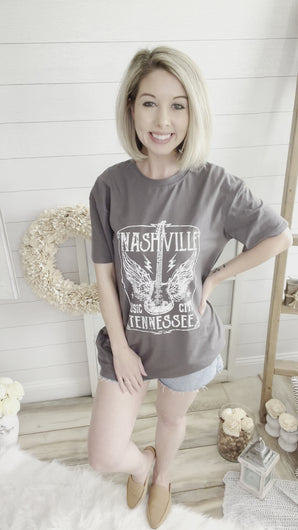 Nashville Guitar Oversized T-Shirt