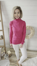 Load and play video in Gallery viewer, Hot Pink Turtleneck
