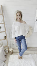 Load and play video in Gallery viewer, &#39;Mom Jean&#39; High Rise Straight Leg With Frayed Hem
