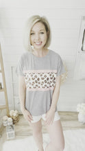 Load and play video in Gallery viewer, Accent Leopard Short Sleeve Top
