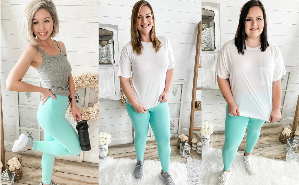 Mint Athletic High Waisted Leggings